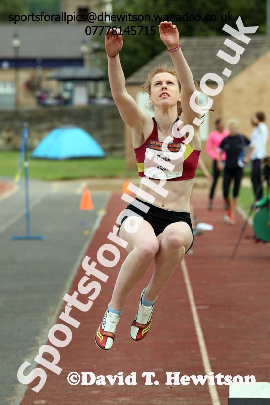 Womens under-20s long jump, EAP International Combined Events, Hexham Northumberland. Photo: David T. Hewitson/Sports for All Pics